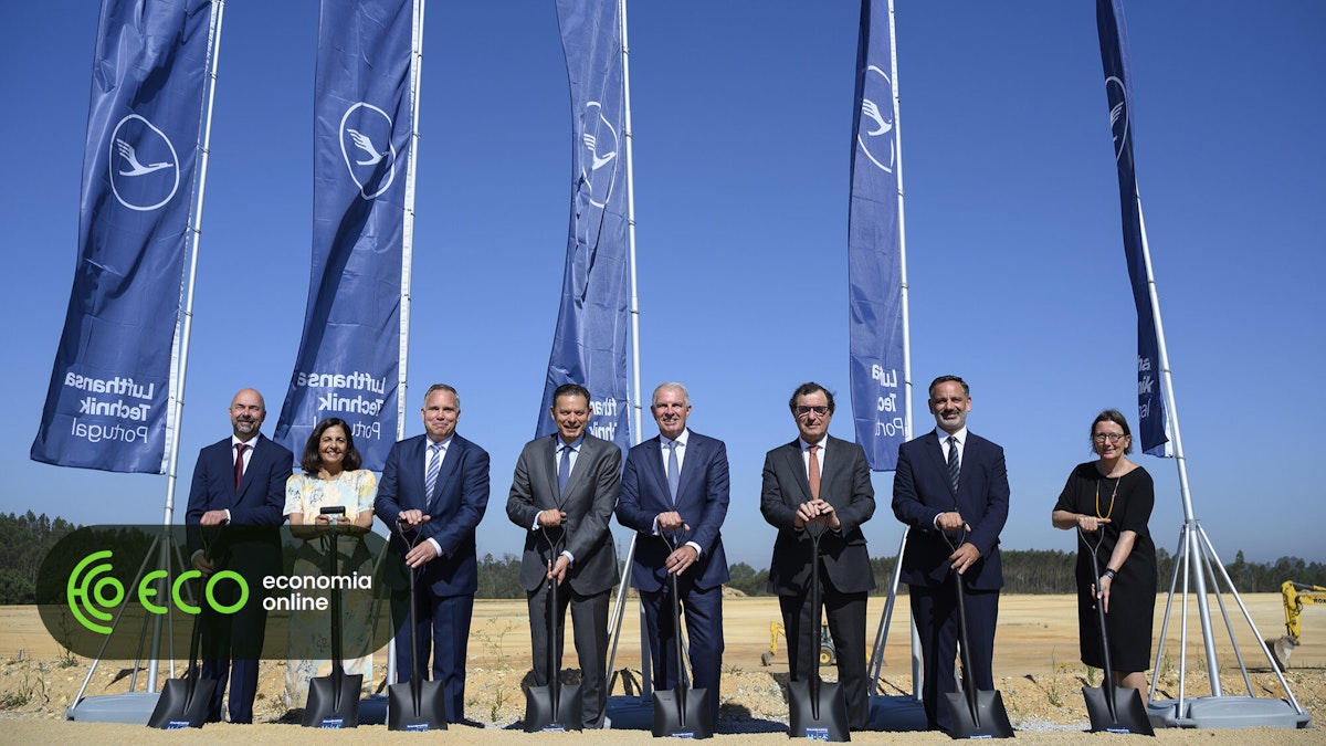 Com pás nas mãos e bandeiras ao vento, construção da Lufthansa Technik arranca na Feira