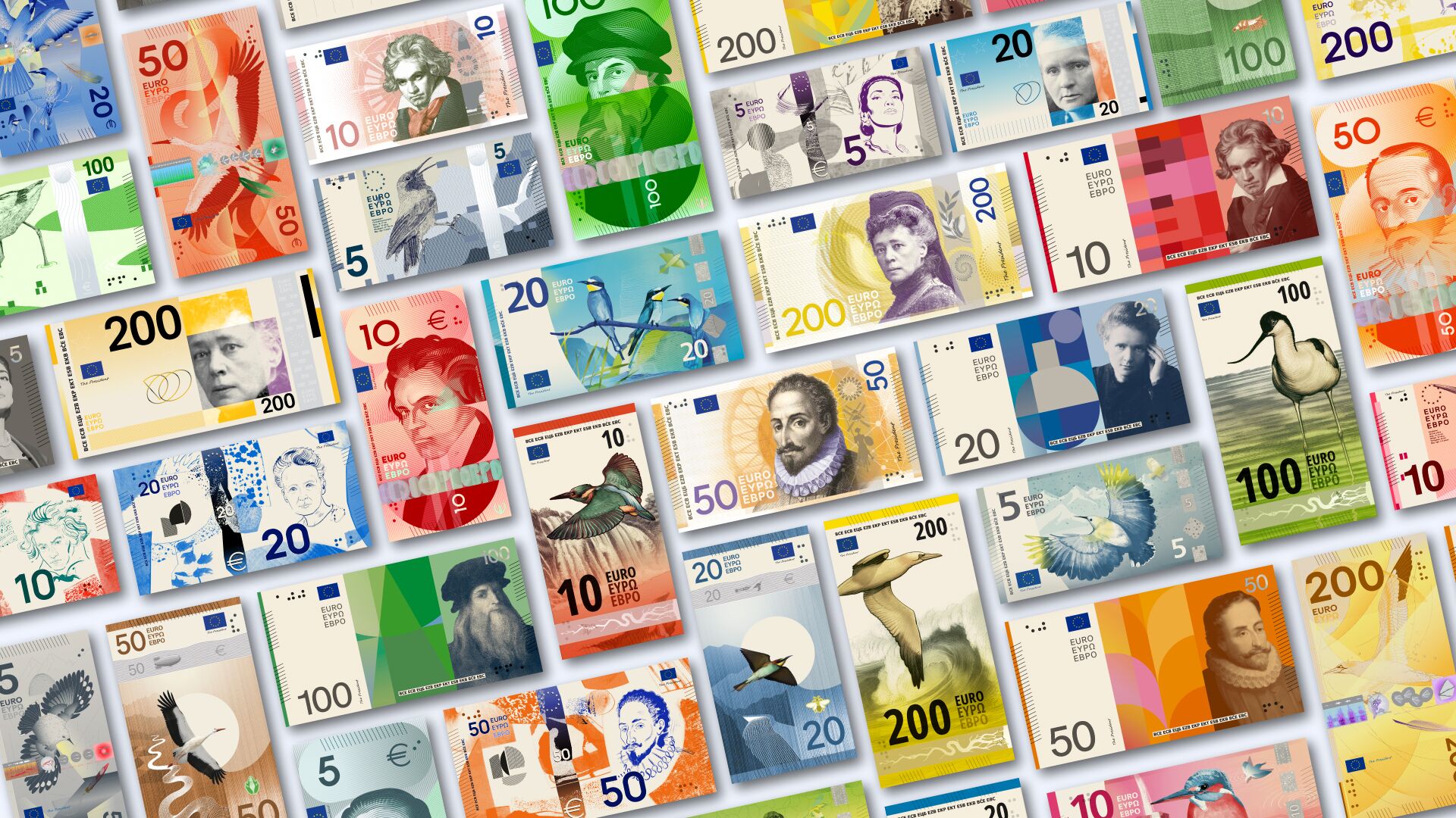BCE apresenta propostas para notas de euro. Veja aqui